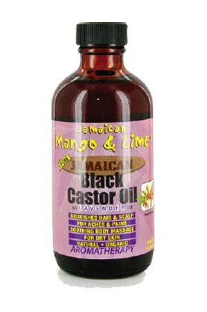MANGO & LIME BLACK CASTOR OIL - LAVENDAR (4OZ)